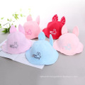 Cute cartoon design fancy summer baby sun hat with rabbit ear